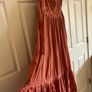 American Eagle Outfitters Coral Maxi Dress